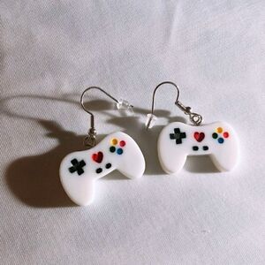 Game controller earrings 